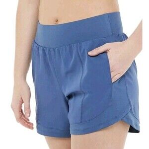 Tek Gear Workout Gear Shorts Size XXL Multipurpose Blue Mid Rise Poly/Spandex